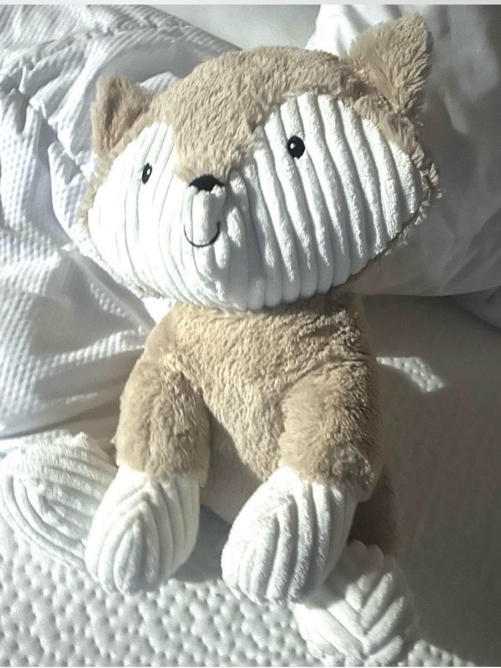 Plush Cat Toy - Cream and White Soft Pet Plush